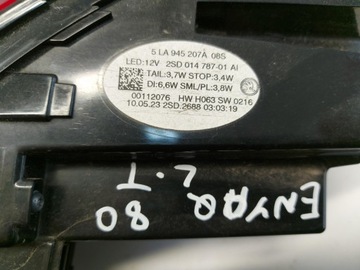 SKODA ENYAQ 5LA SVĚTLO ZADNÍ LEVÝ 5LA945207A