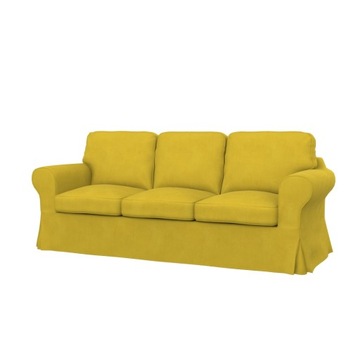 EKTORP Pokrycie sofy 3-os, Velvet Yellow