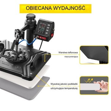 Термопресс 10 в 1 Тепловой пресс 1000 Вт
