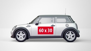 Reklama magnetyczna Magnes na auto LAMINAT 60x30