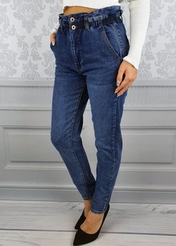 #Spodnie- Jeansy - Modelujące - Wysoki Stan Jeans