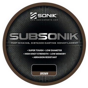 SONIK Żyłka 0.31mm Subsonik brown 3000m