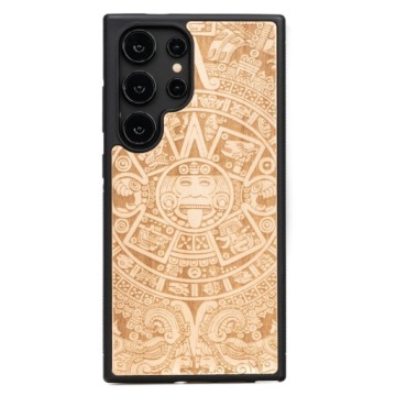 Dřevěné Pouzdro Bewood pro Samsung Galaxy S24 Ultra Kalendář Aztécký Aniegre