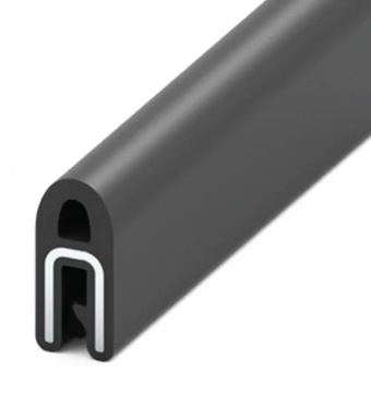 Uszczelka krawędziowa z bąblem górnym EPDM zakres 1-1,5 mm 7,2x6,6 7,1x6,6