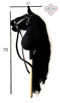 Набор Hobby Horse Europa + чёрная уздечка с отстегивающимися поводьями