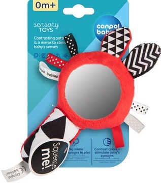 Canpol Zabawka Kontrastowa Sensory Lusterko 68/080