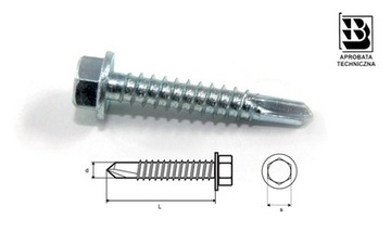 WKRĘT SAMOWIERCĄCY 5,5x25 KLUCZ 8 MM 100 SZT