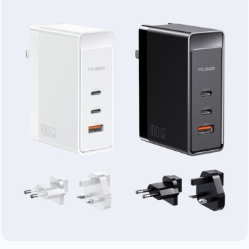MCDODO GaN БЫСТРОЕ ЗАРЯДНОЕ УСТРОЙСТВО USB-C PD USB-A QC 100 Вт