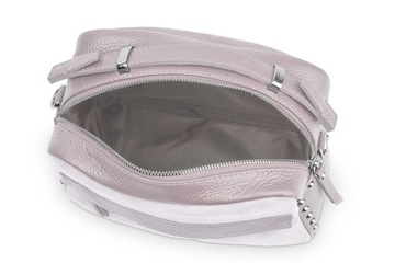 Кожаная Сумка Vera Pelle Пудрово-Розовая