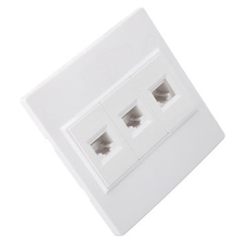Настенная панель Ethernet Cat 6, 3 порта, гнездо-мама Keystone MY