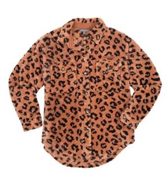 Bluza damska Simply Southern wzór leopardowy rozpinana rozmiar S wygodna