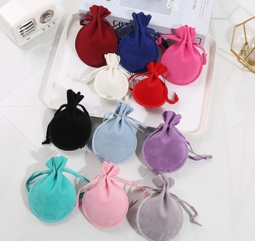 СУМКА ДЛЯ МОНЕТ БИРЮЗОВЫЙ БАРХАТ 9X12CM