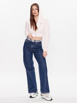 Bluza z kapturem rozpinana cropped fit krótka Tommy Jeans M