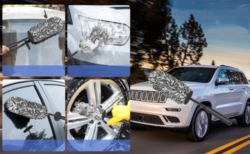 ЩЕТКА ДЛЯ МОЙКИ ОБОДОВ ИЗ МИКРОФИБРЫ, СЕРАЯ, 40 СМ