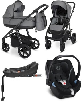 Espiro Next Up Chrome wózek 4w1 Cybex ATON 5 BAZA