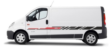 Samolepky Renault Trafic Opel Vivaro Long L2 New Line Sport 2 barvy