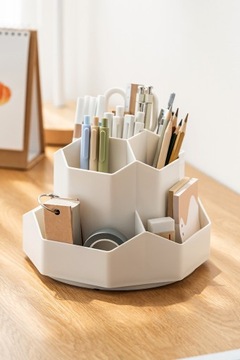 ВРАЩАЮЩИЙСЯ НА 360° ОСНОВАНИЕ-ОРГАНИЗАТОР ЯЩИК ДЛЯ ИНСТРУМЕНТОВ, мелки, письменный стол ПОДАРОК