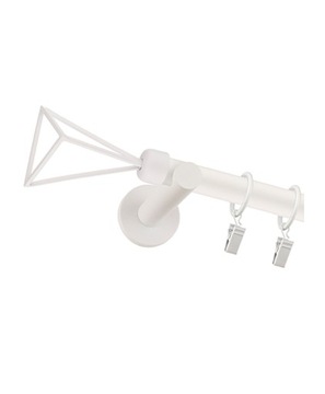 СОВРЕМЕННЫЙ ОДИНАРНЫЙ БЕЛЫЙ КАРДИН FI 19мм 260см