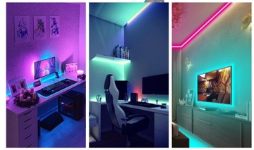 Светодиодная лента RGB IP65 5м + пульт дистанционного управления + комплект блока питания 24Вт