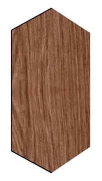 PANELE ŚCIENNE LAMELE PREMIUM HEKSAGON W 60X30 CM