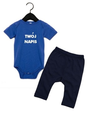 Body + Legginsy dla niemowląt 12-18m NADRUK