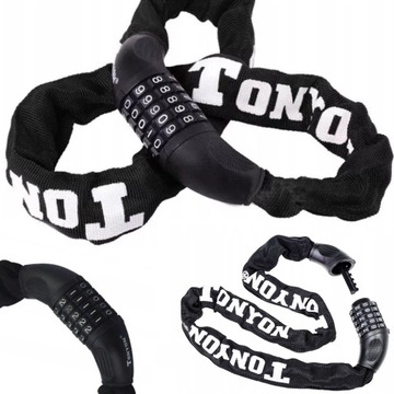 ŁAŃCUCH BLOKADA ROWEROWA LINKA ROWER MOTOR SZYFR ZABEZPIECZENIE ROWEROWE