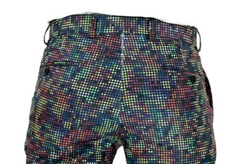 GIOVANNI PERA Spodnie męskie chinosy piksele 62