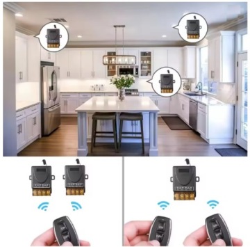 Беспроводной пульт дистанционного управления RF 433Mhz + реле 220V 30A