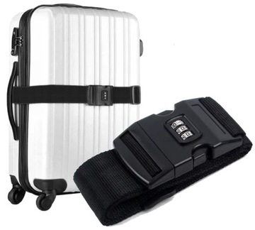 PAS BAGAŻOWY DO WALIZKI SPINAJĄCY NA SZYFR KOD ZAMEK DŁUGI 200CM