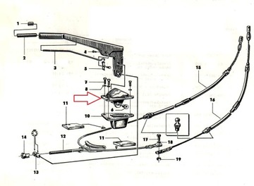 Звездочка рычага ручника Trabant 601 1.1