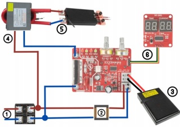 Точечный сварочный аппарат 100A NY-D01 Контроллер DIY комплект для батарейных элементов