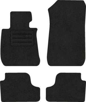Velurové koberce Lux pro Bmw 3 E93 Cabrio (2006-2012) Černé Komplet
