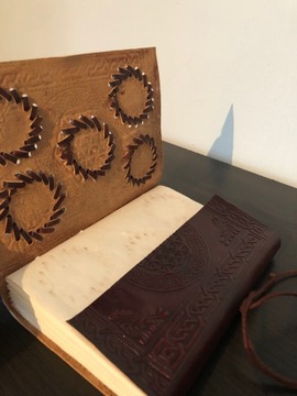 Блокнот, натуральная кожа, натуральные камни, 12х17/6.