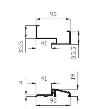 Наружные стальные двойные двери Future 03 Duo Black Rail 140 см