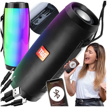 Głośnik Bluetooth BOOMBOX Mobilny USB RADIO LED MP3 Bezprzewodowy Przenośny
