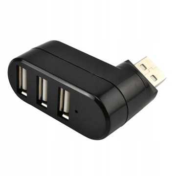 Мини-разветвитель с поворотным концентратором USB 2.0 на 3 порта
