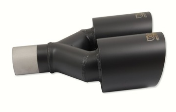 Наконечник глушителя, двойной круглый, 2x 100 мм.