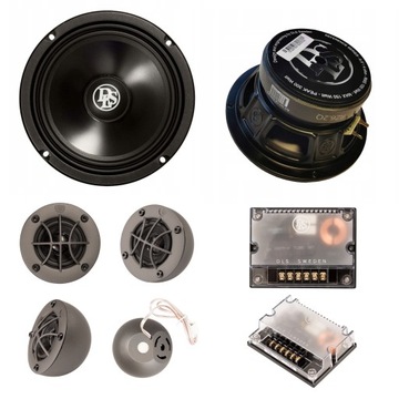 GŁOŚNIKI SAMOCHODOWE DLS RZ6.2Q AUDIO SYSTEM 100W 165MM DWUDROŻNE