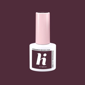 hi hybrid Lakier hybrydowy #420 Cinnamon Brown 5ml