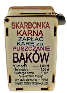 Śmieszny Prezent Skarbonka Karna Puszczanie Bąków
