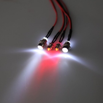 Набір 4 діоди LED RC CAR 2 білі 5 мм 2 червоні 3 мм