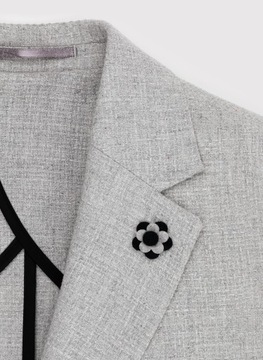 Серая повседневная мужская куртка Slim Fit PAKO LORENTE 176/48