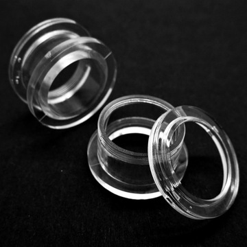 Акриловый ушной туннель, отвинчивающийся, прозрачный, 8 мм