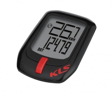 Licznik rowerowy KELLYS DIRECT BLACK-RED WODODPORNY 7 funkcji
