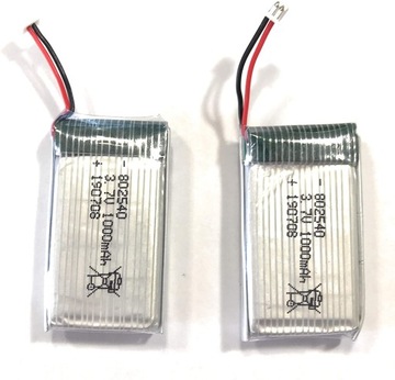 2 szt Akumulator 3.7V 3.7V 1000mAh Esp32 Arduino