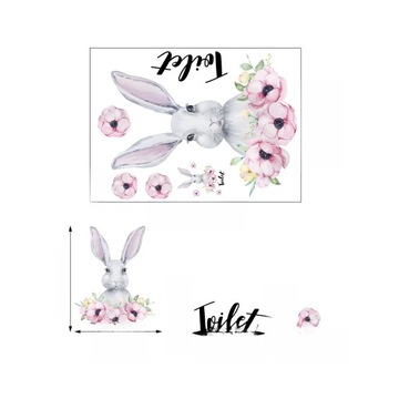 NAKLEJKI NA TOALETĘ RÓŻOWE NAKLEJKI NA SIEDZENIE 3 SZT.