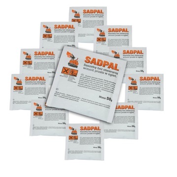 SADPAL ZESTAW 30 X 50g DOPALACZ SADZY PIEC I KOMIN