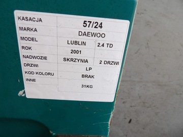 DAEWOO LUBLIN DVEŘE PŘEDNÍ LEVÉ