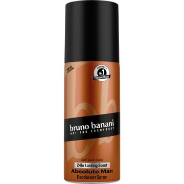 BRUNO BANANI Absolute Man Dezodorant dla mężczyzn Zapach męski spray 150ml