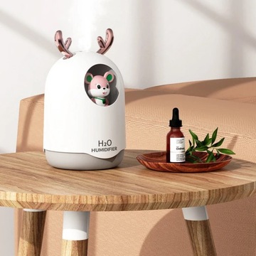 Nawilżacz powietrza dyfuzor zapachowy aromaterapia Króliczek + USB
